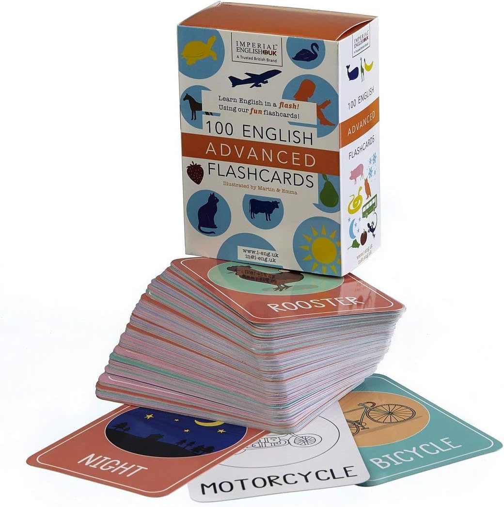 100 English Advanced Flash Cards for Kids to Learn English