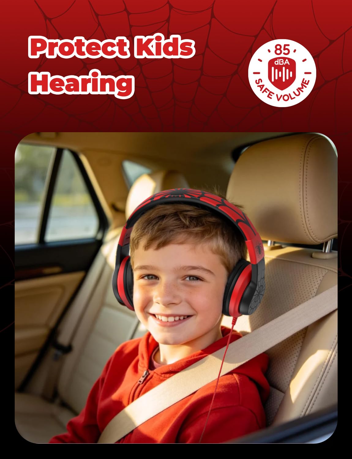 IClever HS19S Cuffie Cablate Per Bambini Con Microfono, Limitatore Di Volume 85/94 DB, Pieghevoli E Leggere, Over-ear Con Suono Stereo, Compatibili Con Chromebook, Switch E IPad