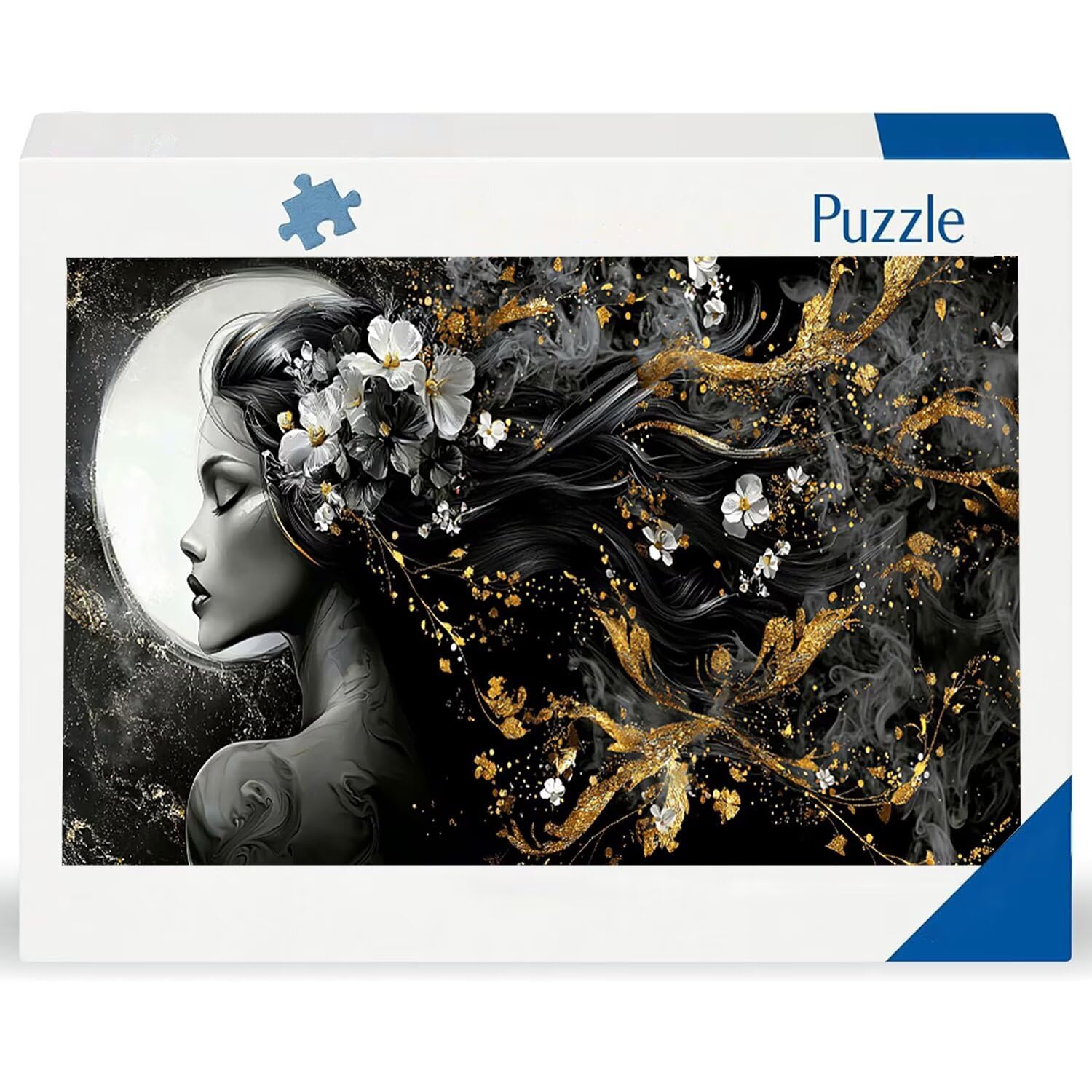 Puzzle de Madera para Adultos 1312 Piezas - Flores de Mujer, Obra de Arte de Juego de Rompecabezas para Adultos, Puzzle de Impresión de Alta Definición Multicolor, Pasatiempo Creativo Regalo b-776