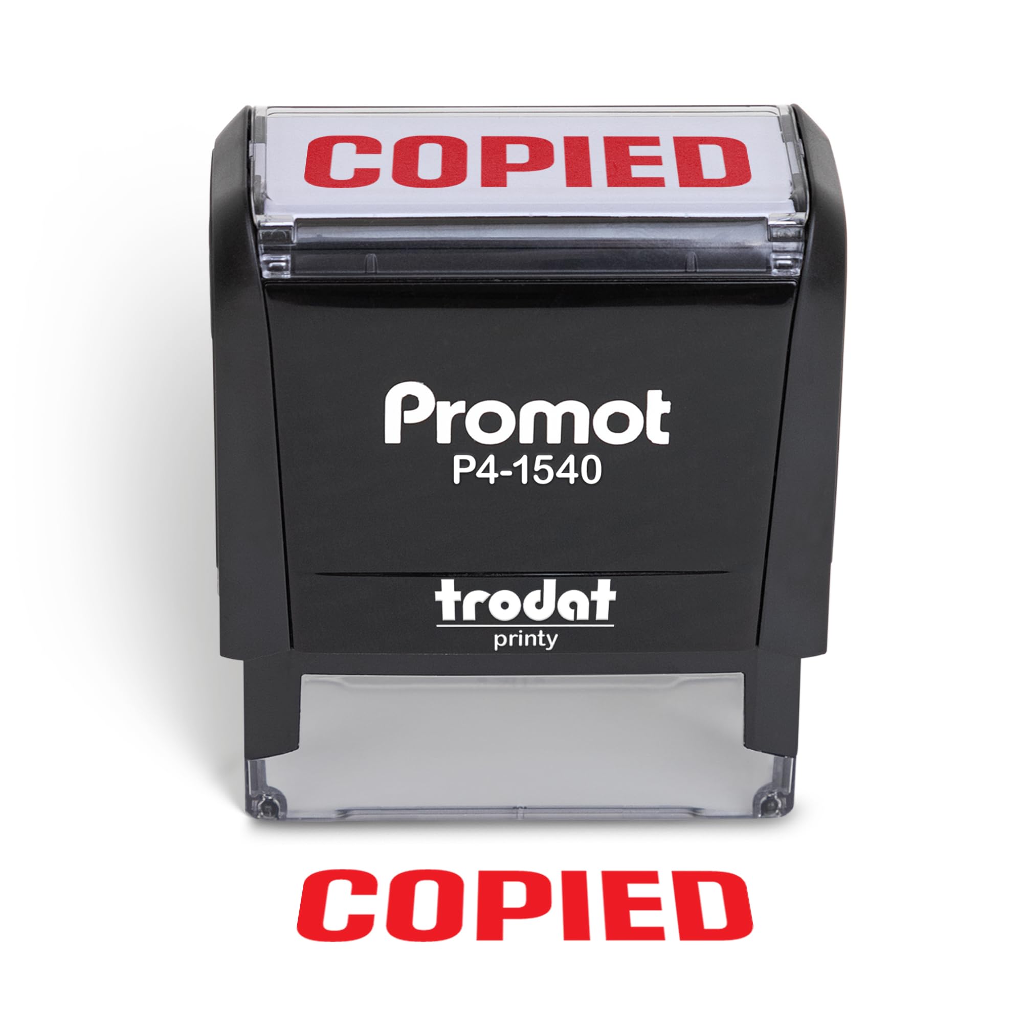 Promot Copied – Selbstfärbender Gummistempel – rote Tinte
