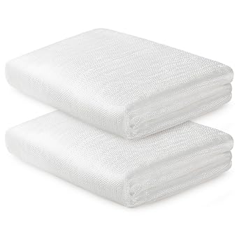 UNIFAMILY 2pcs Fiberglass Cloth, Total 24Ft/ 8Yd x 50" Fiberglass Cloth for Boats, 6 oz Fiberglass Mat, Fiber Glass Repair for Automotives, Tubs, Surfboards, Pool Repair, RC Plane, and More