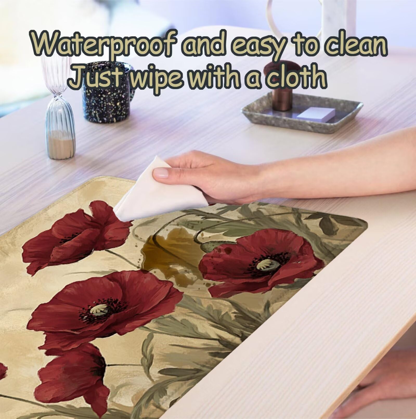 Podkładka pod mysz XXL 1400 x 600 mm czerwona podkładka pod mysz do gier, podkładka na biurko z antypoślizgową gumową podstawą, wodoodporna i antypoślizgowa podkładka pod mysz mak, do PC, laptopa