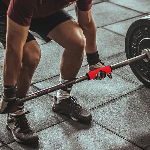 Miniatura 8 de SUPVOX Juego de 2 almohadillas para mancuernas, fundas protectoras antideslizantes extraíbles para barras de dominadas, mancuernas y barras de