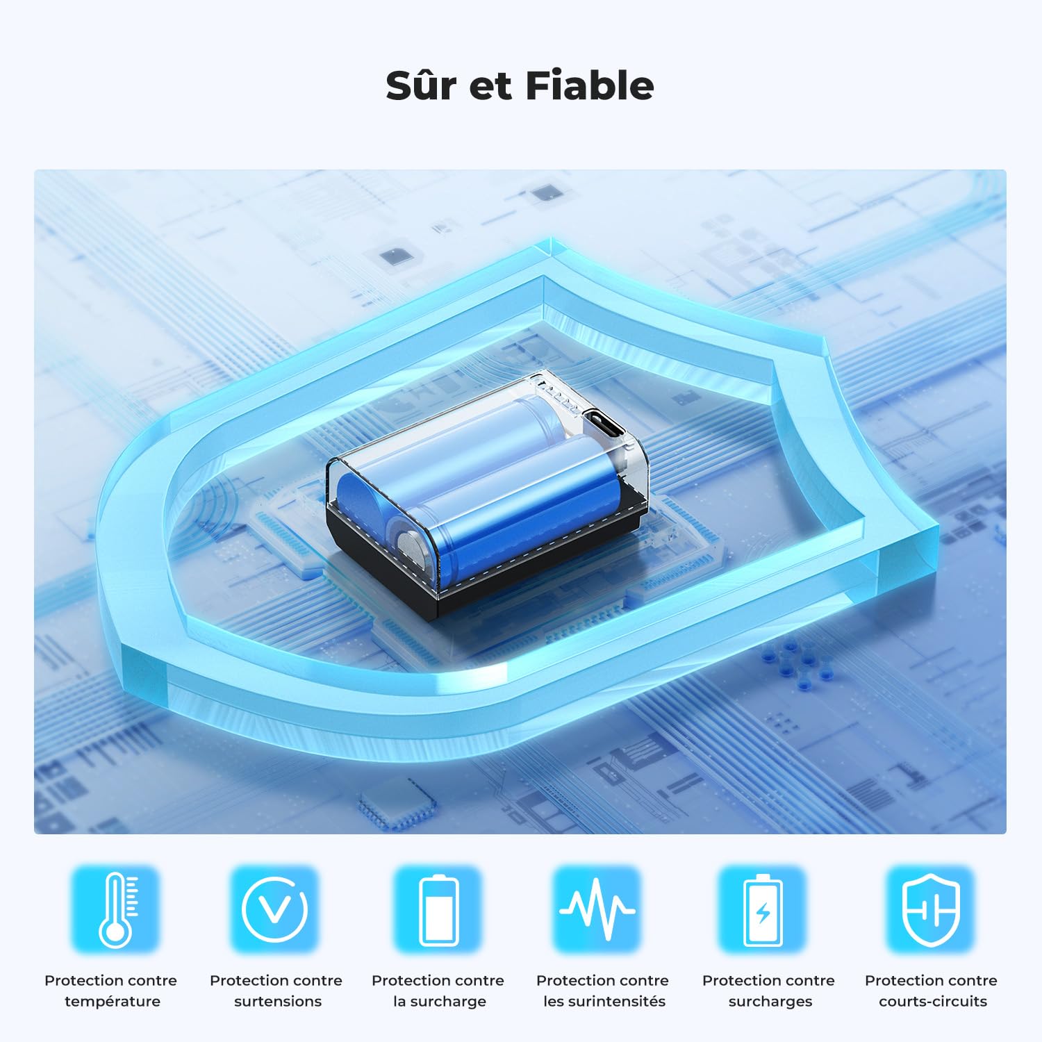 K&F CONCEPT 2 NP-FW50 Batteries à Charge Directe avec Indicateur de Charge