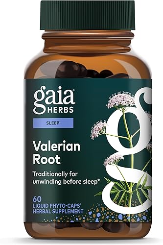 Gaia Herbs Raíz de valeriana apoyo natural para el sueño para una calma natural para ayudar a la relajación a prepararse para el sueño con extracto