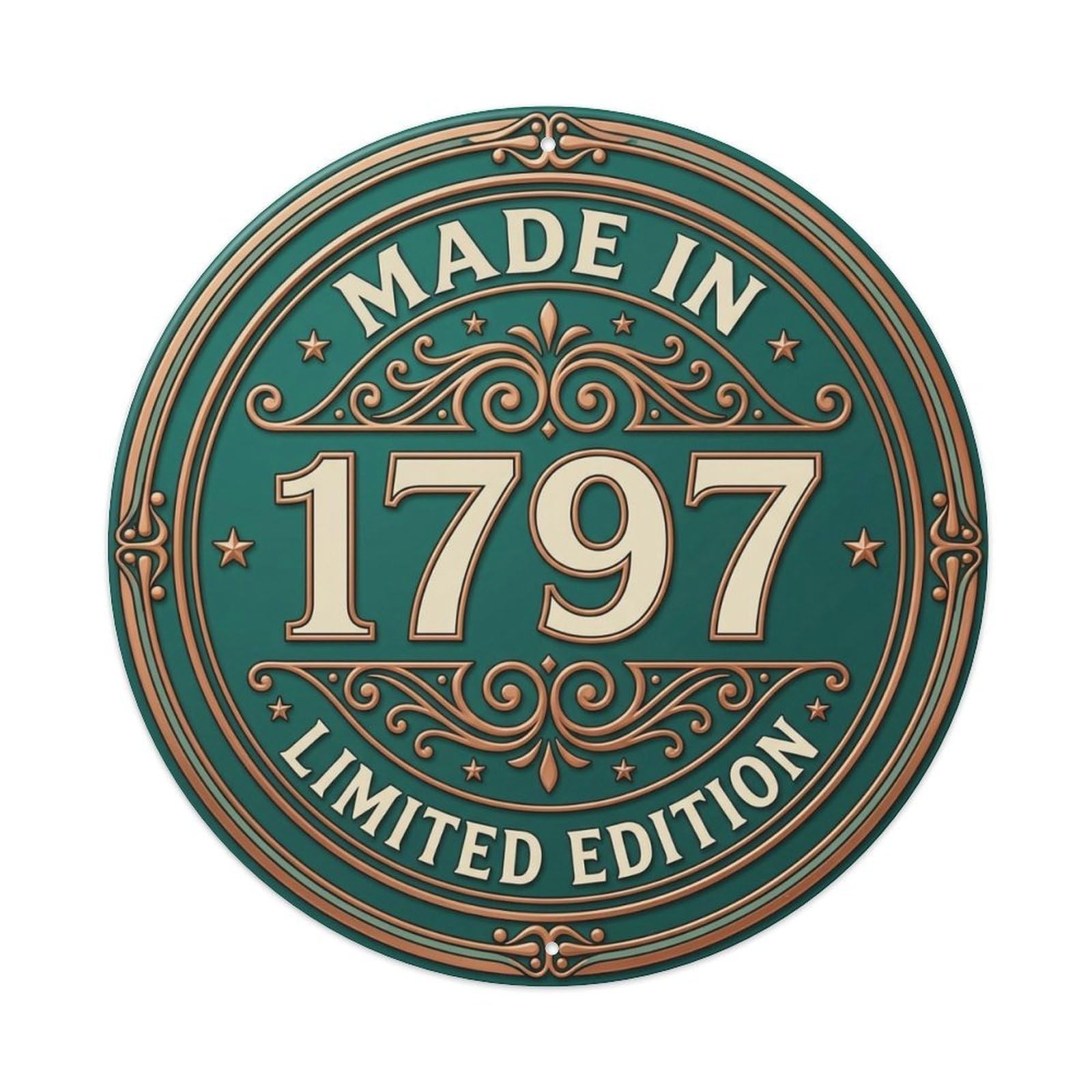 Okahys 8X8inch(20X20cm) Made In 1797 Limited Edition Metal Tin Sign