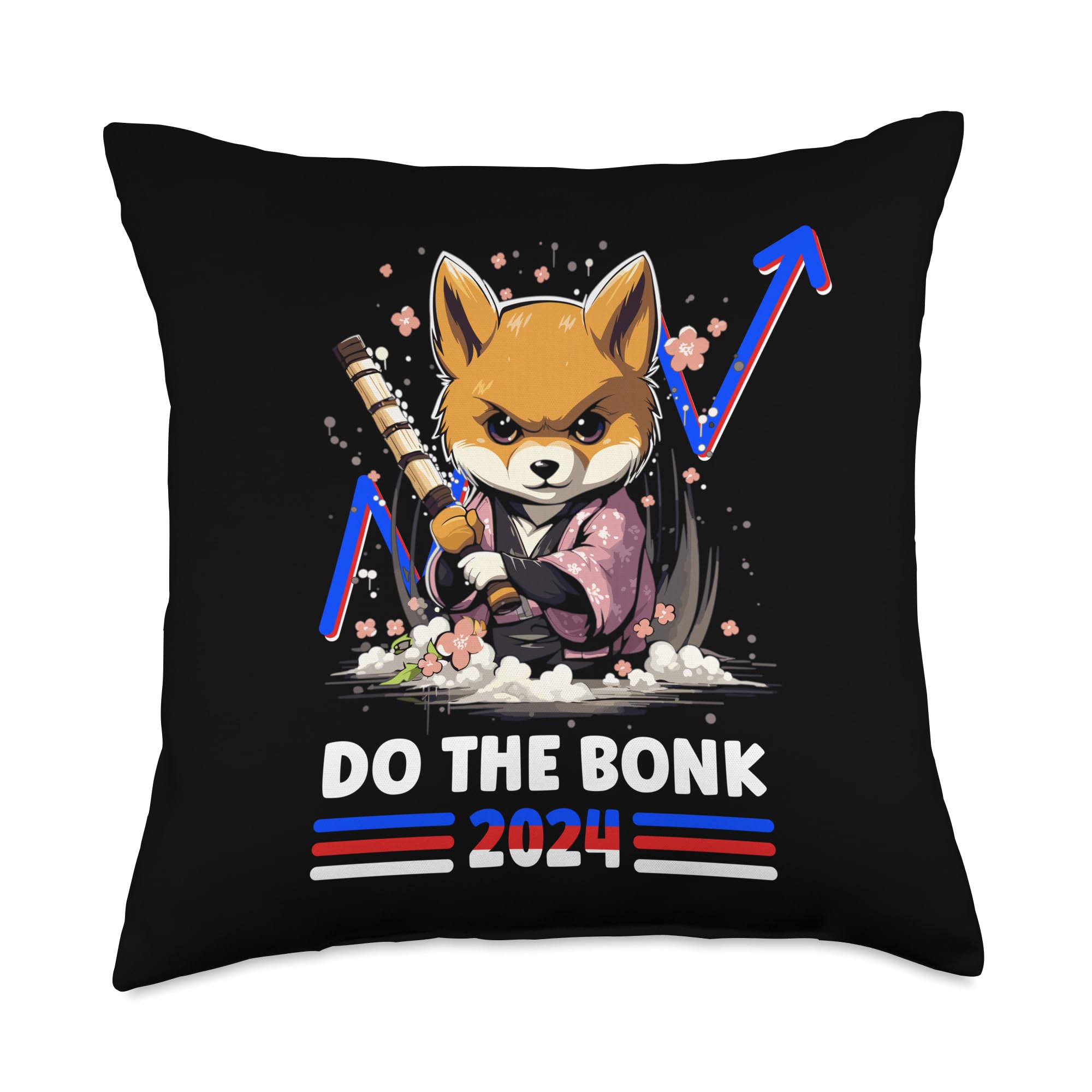 Amazon.com: Do The Bonk Next Shibu 2024 Crypto Election Day 2024 Throw  Pillow, 18x18, Multicolor : Home & Kitchen