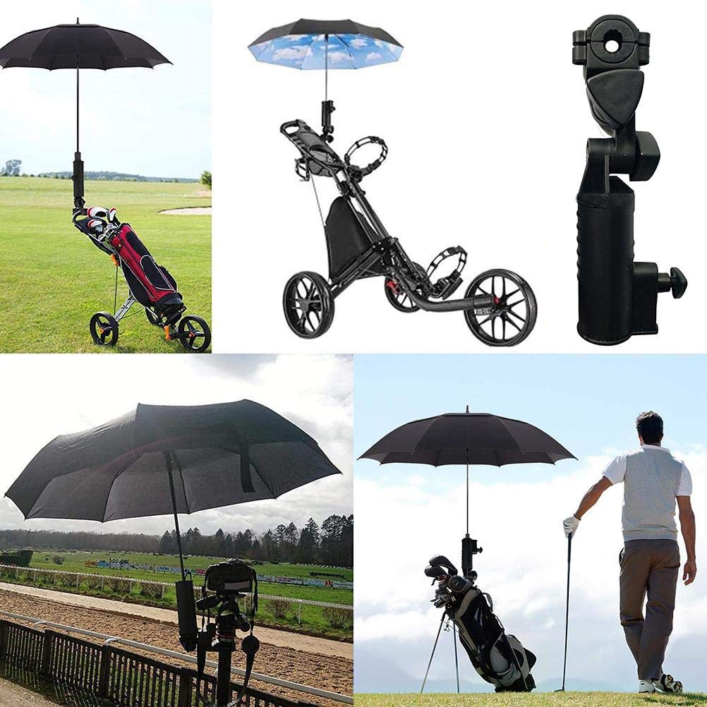 Soporte de Paraguas para Carrito de Golf, Soporte de Paraguas para Carrito de Golf, Soporte de Abrazadera Ajustable para Silla de Ruedas para Carrito de bebé Montar Otros