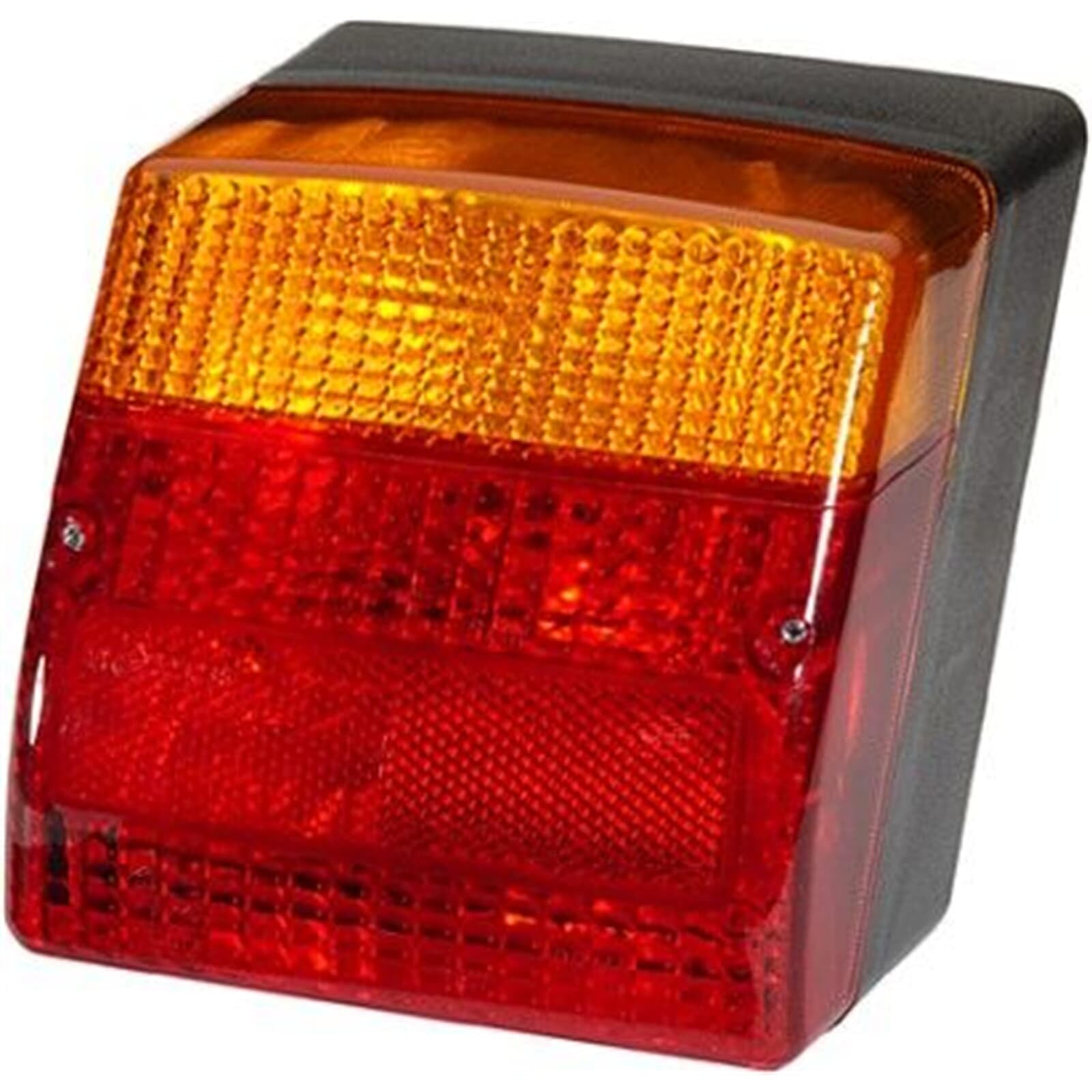 HELLA Rückleuchte - Glühlampe - 12V - Anbau/geschraubt - ECE/ADR/GGVS/nicht SAE - Lichtscheibenfarbe: rot/gelb - Stecker: Rundstecker - rechts - Menge: 1-2SD 996 030-021 | 2SD 996 030-021, Heckleuchte