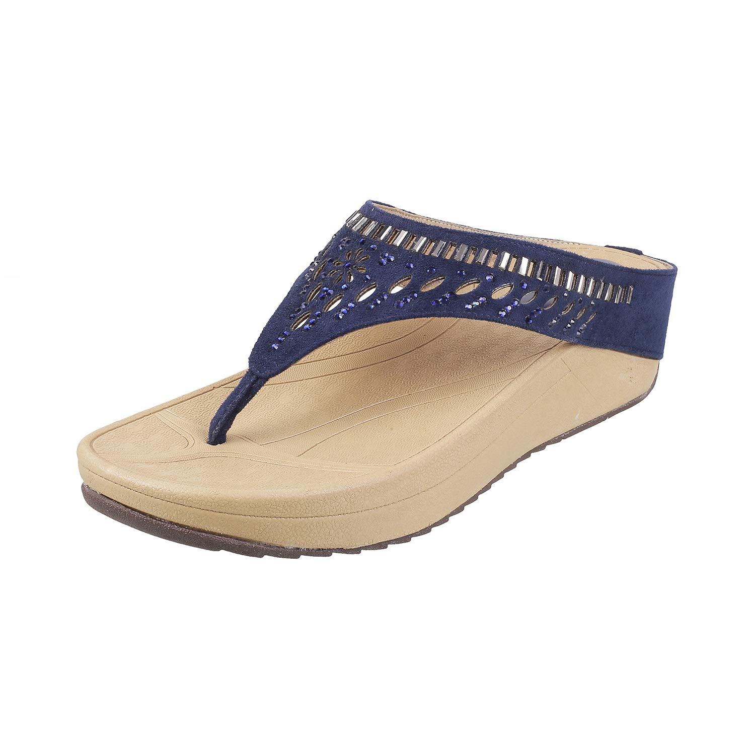 Mochi Womens Synthetic Blue Slippers (Size (5 UK (38 EU)) (B081ZXXPQH) Amazon Price History, Amazon Price Tracker
