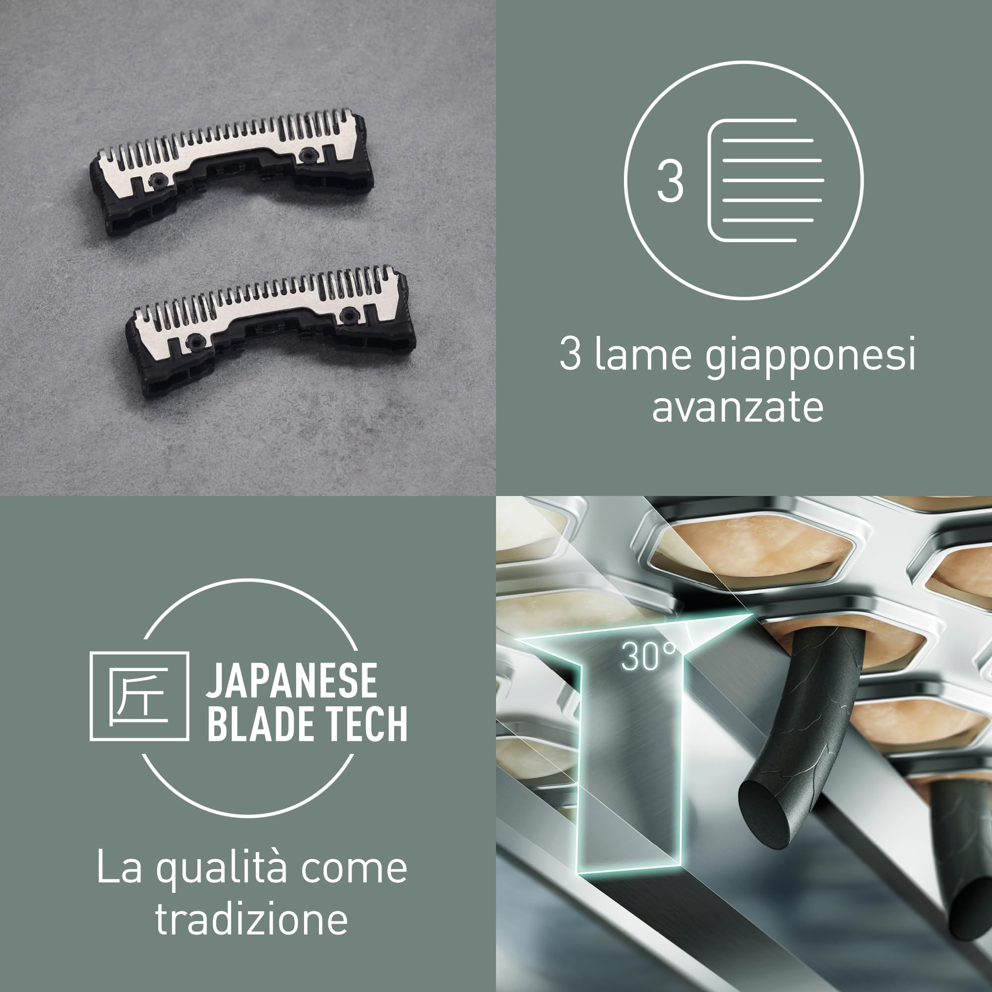 Panasonic WES9068Y1361, Testina di Ricambio per Rasoi Elettrici Uomo ESLL41/ESLL21/ESRT37/ESSL33, Lama Interna Originale