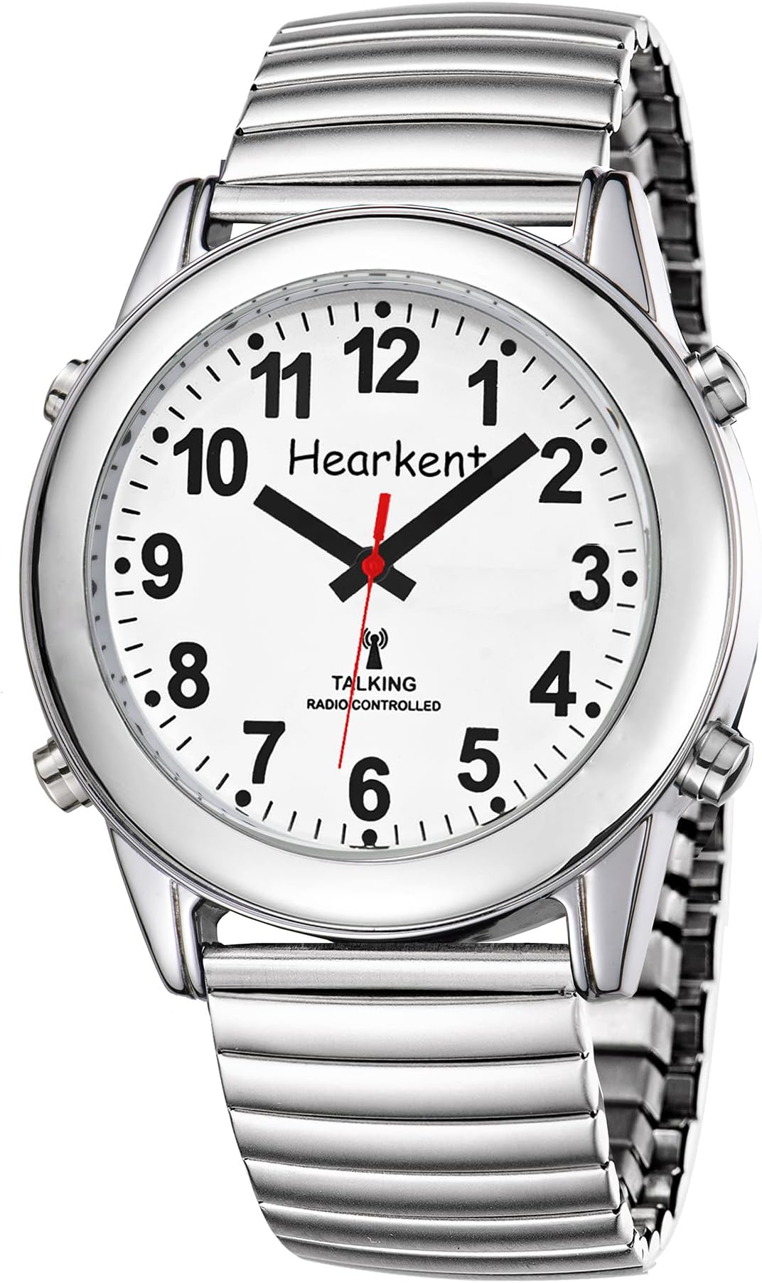 Hearkent Atomic Talking Watch with Large Numbers and Expandable Strap self-Setting for Visually impaired Blind or Elder People