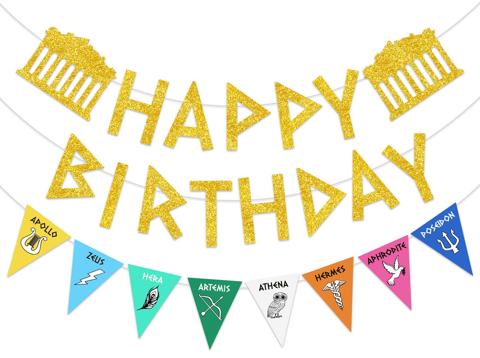 Greek Party Decorations Greek Mythology Birthday Banners Ancient Greek Party Banners