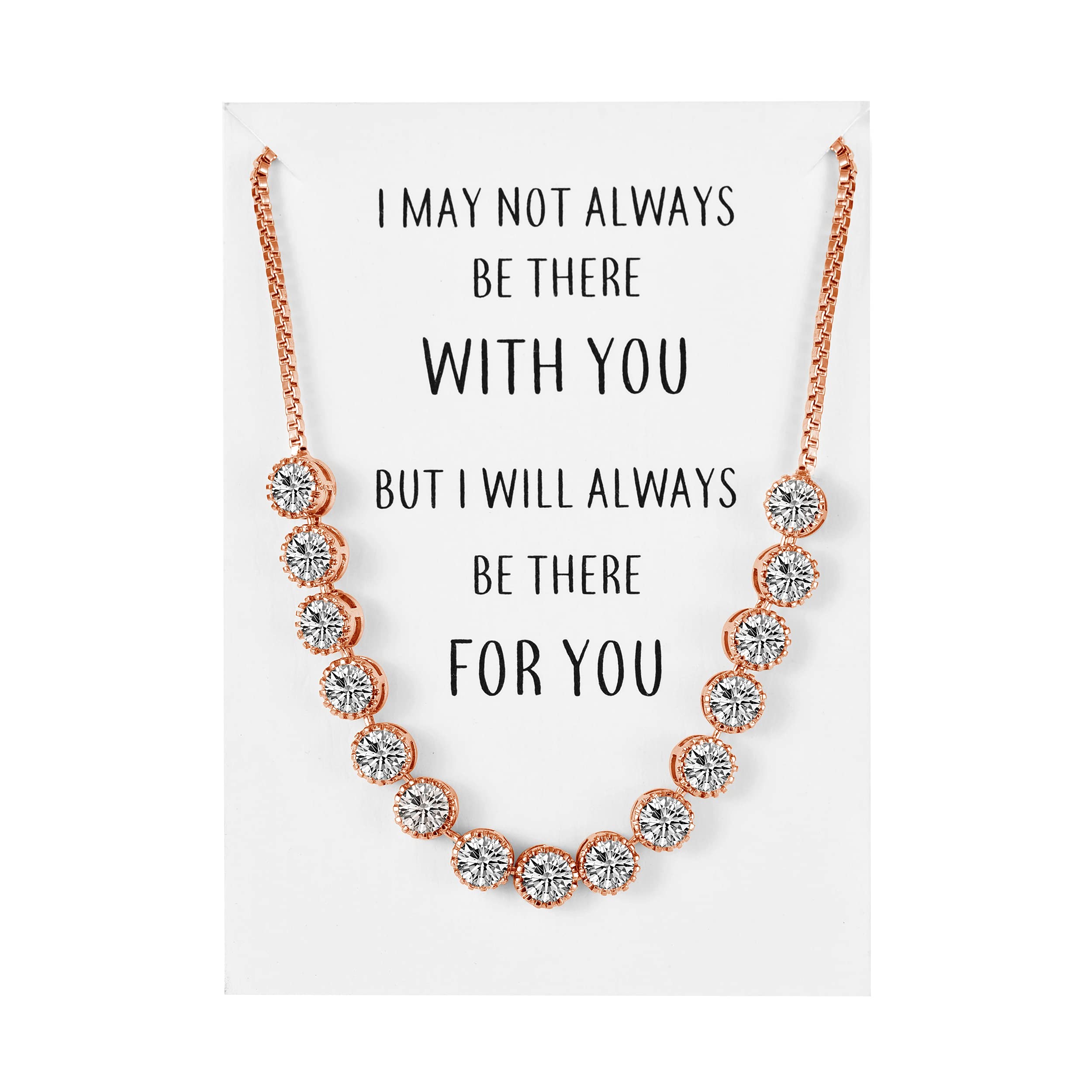 Philip JonesRose Gold Plated Friendship Quote Bracelet with Zircondia® Crystals