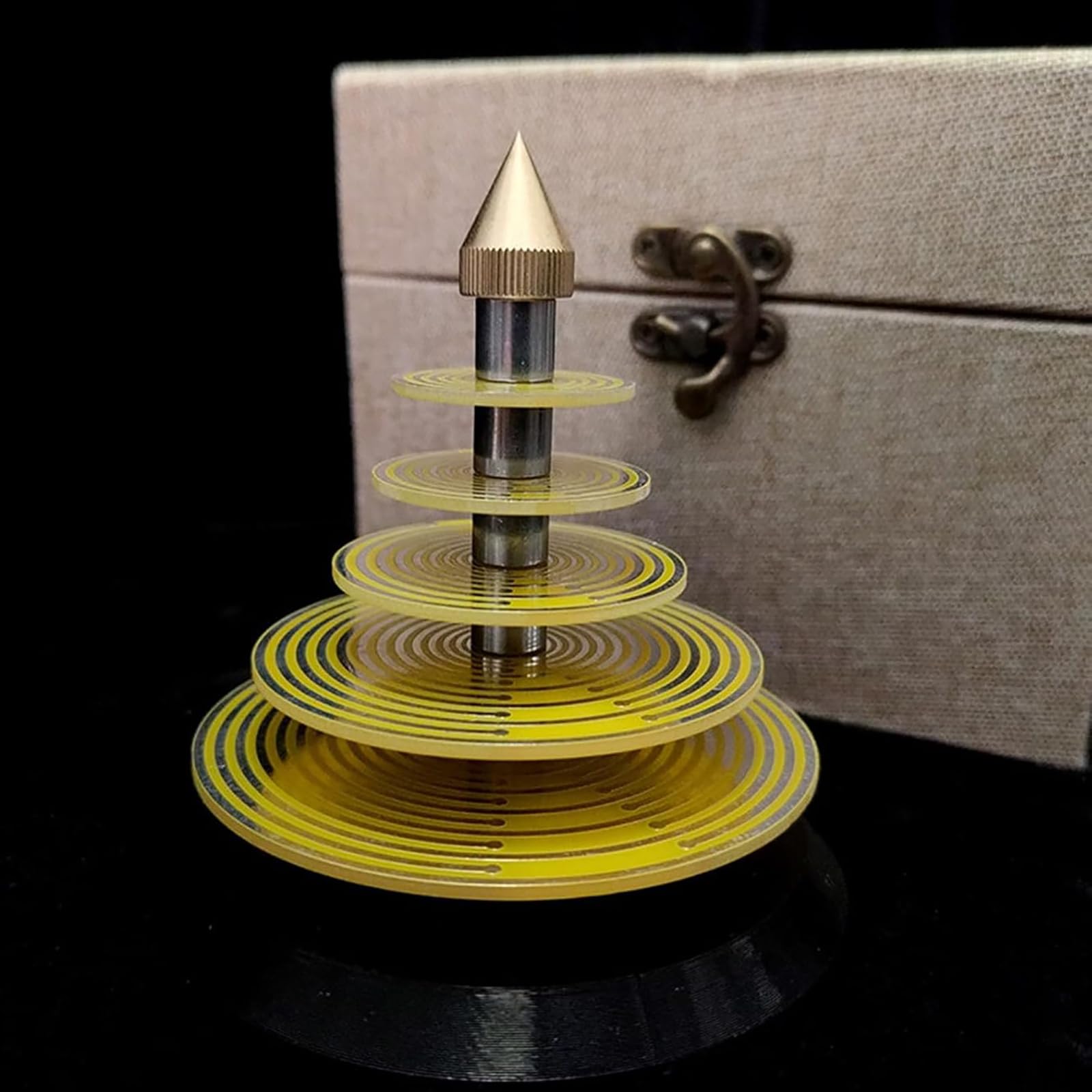 Oscillatore multi-onda, generatore di energia elettromagnetica con design a 5 strati, ricarica con cristalli e armonizzatore EMF per casa e meditazione, dispositivo di terapia di risonanza