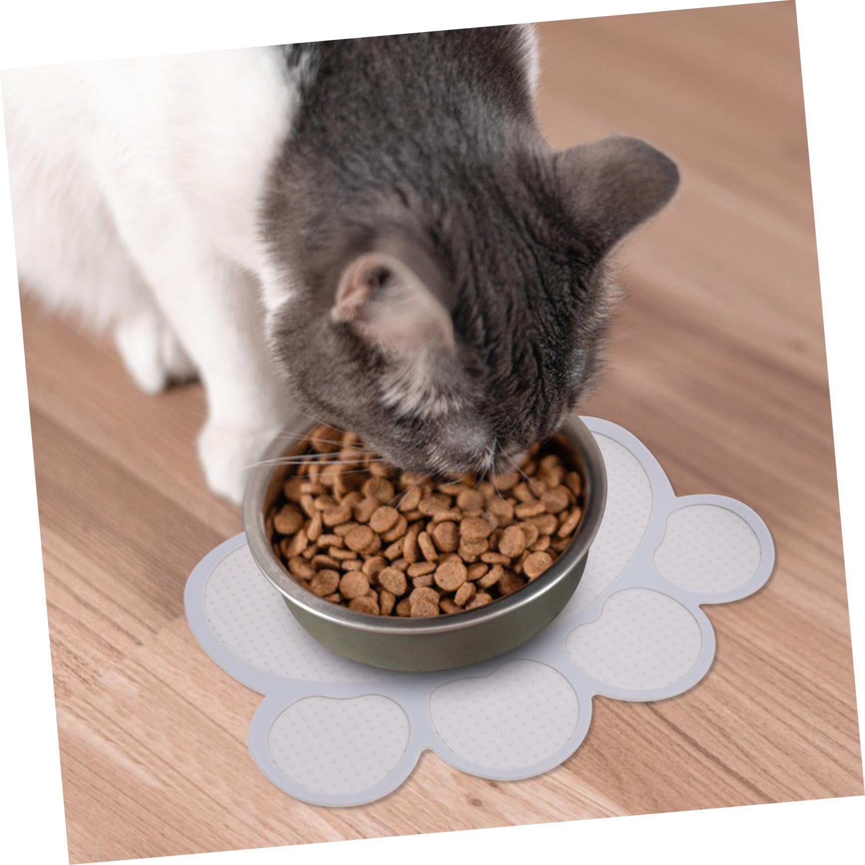 SUPVOX Pet Feeding Mat Non Slip Cat and Dog Bowl Mat for Food and Water for Puppies and Kittens Easy to and Maintain