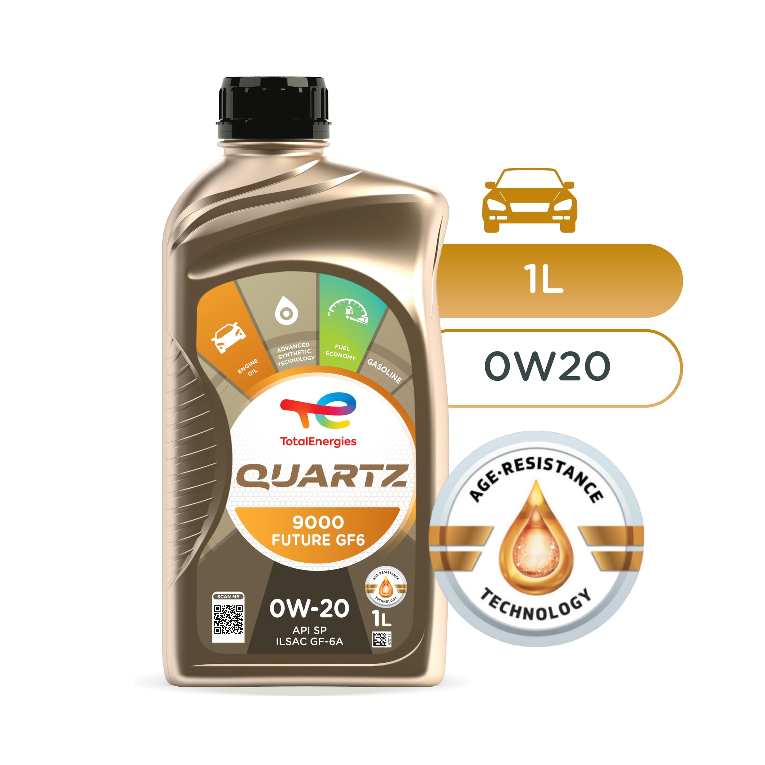 TotalEnergies QUARTZ 9000 FUTURE GF6 0W-20 Engine Oil - API SP