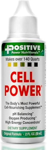 Cell Power Gotas de oxígeno (2 onzas) - Suplemento dietético de oxígeno líquido enriquecido con remolacha, uvas y proteína vegetal - Gotas de disponible en Yaxa Peru