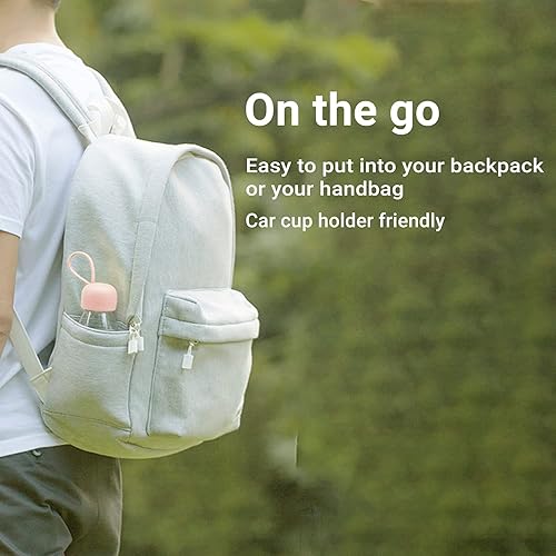 Miniatura 4 de emoi Botella de agua sin BPA, 16 oz16.2 fl oz, bonita botella de agua con correa de transporte, ideal para niños, niñas, estudiantes, mujeres,