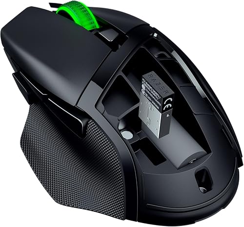 Razer Basilisk V3 X HyperSpeed - Mouse wireless da gaming personalizzabile (9 comandi personalizzabili, HyperSpeed Wireless e BT, Sensore ottico avanzato 5G da 18K, Tecnologia Chroma RGB) Nero - 10