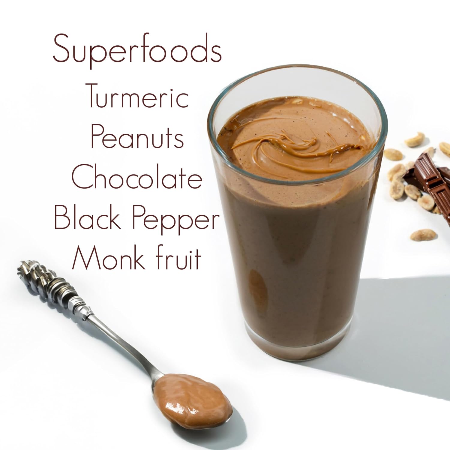 RENVA Turmeric Drink Mix | Peanut Butter Cup 16 Servings | No Sugar Added | Delicious Drink with Turmer