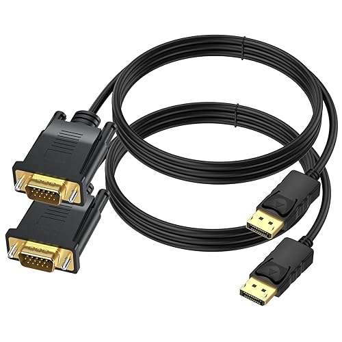 Adaptador de cable VGA (3 pies, dp a VGA, 2)