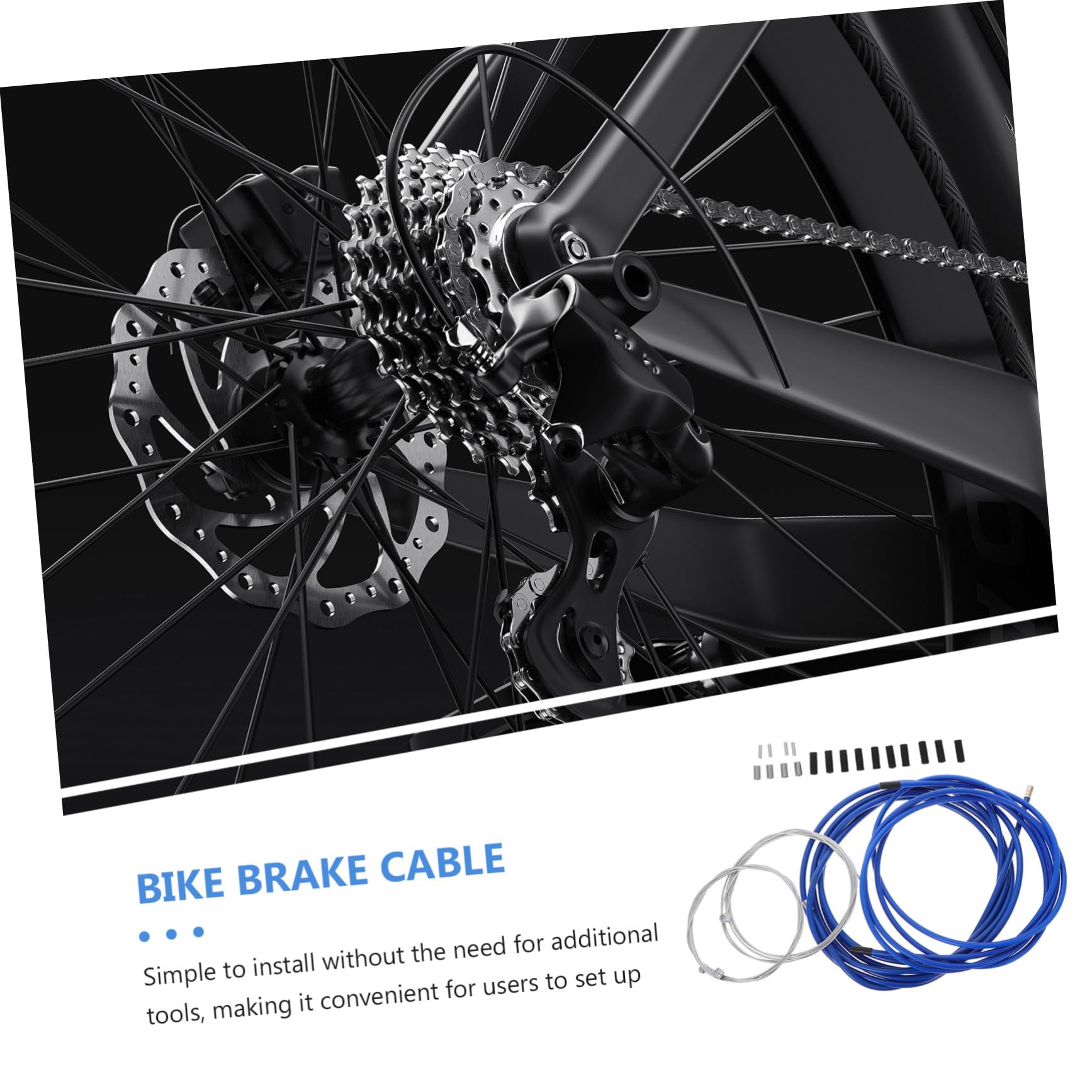 Cavo Freno Bici 2 Set in Acciaio Inox per Bici da Strada e Pieghevoli