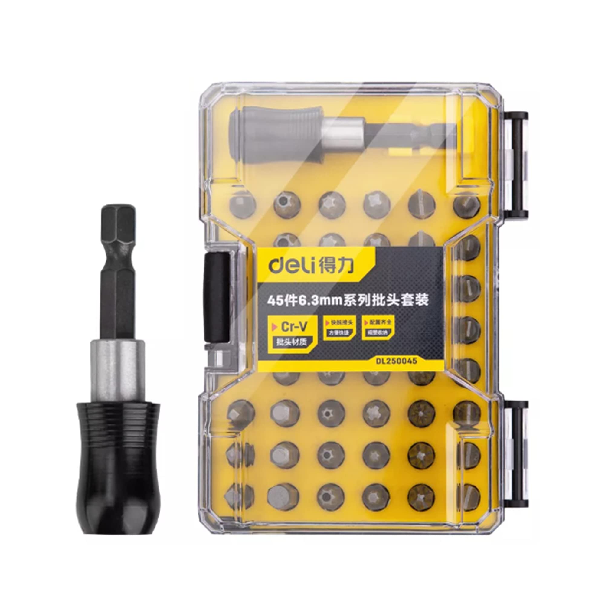 DELI DL250045: The Ultimate Multipurpose Repair Tool Kit For Home Mobiles Laptops Computer Electronics (Set of 45 Pcs)