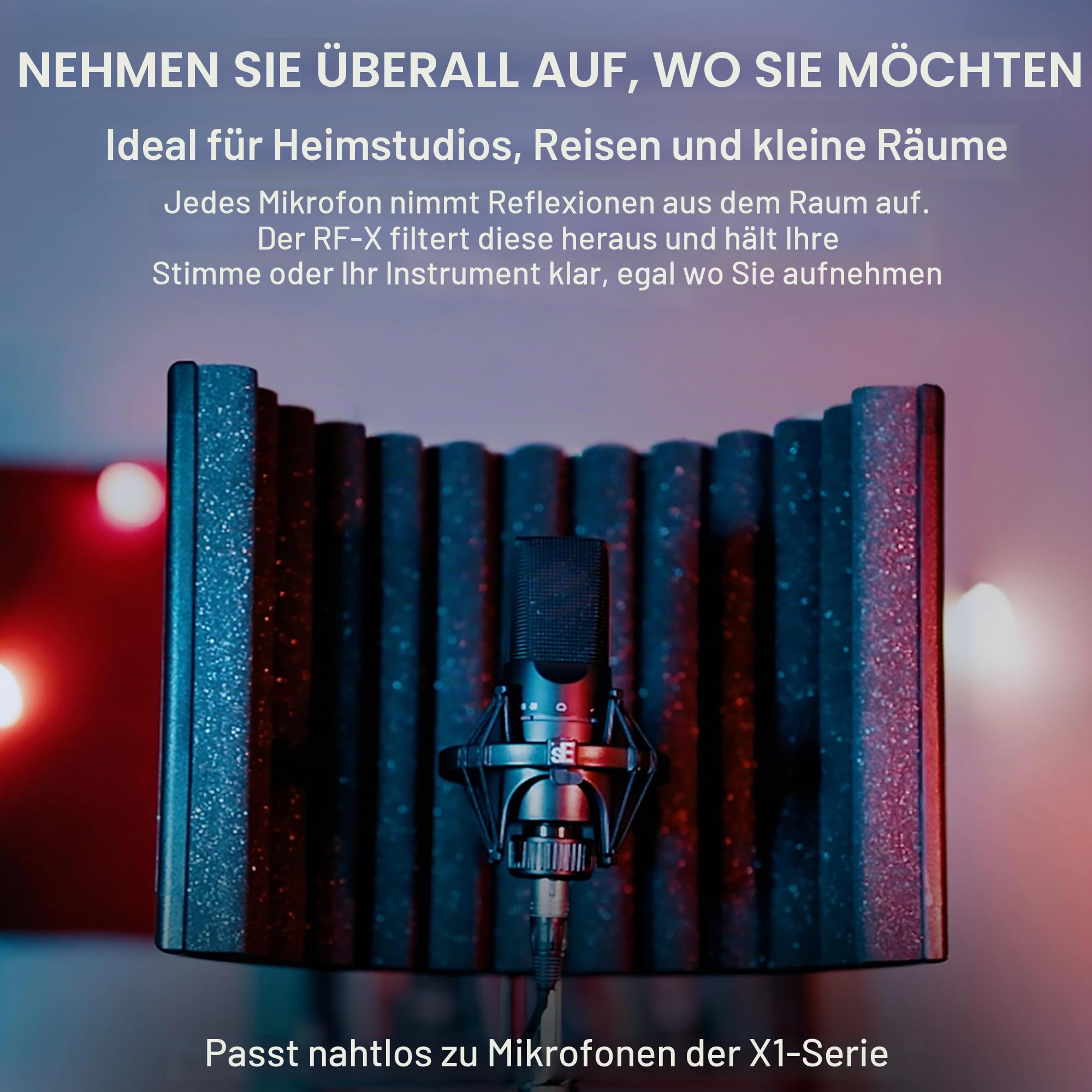 SE ELECTRONICS X1 S Mikrofon und Akustik Panel Set