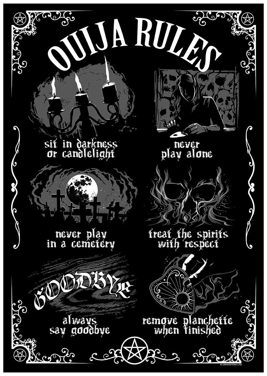 Grindstore Black Ouija Board Rules Mini Poster