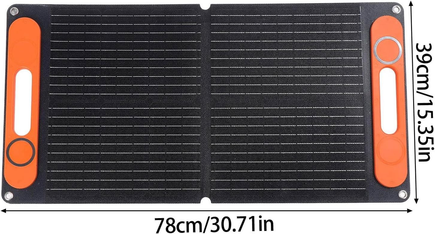 高効率80WポータブルETFEソーラーパネルダブルUSBポート