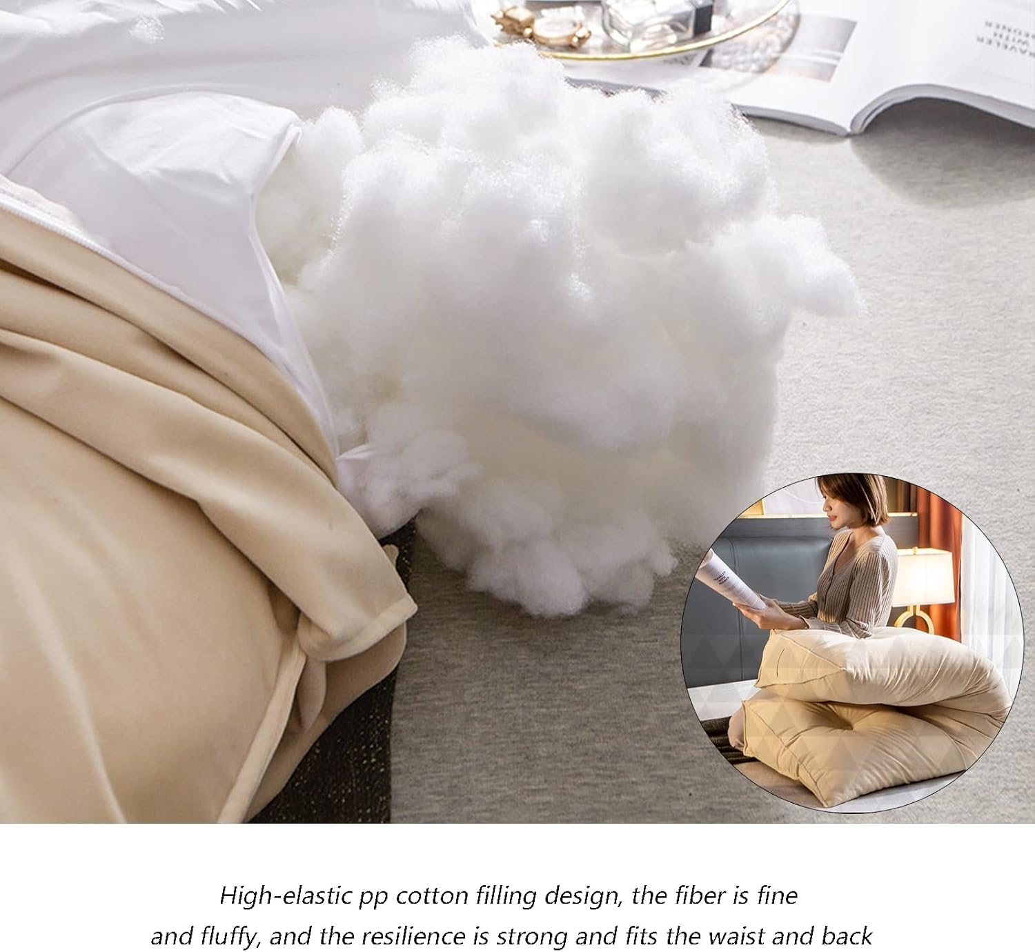 Triangular Headboard Pillow, Solid Color Triangle Cushion Reading Pillow, Wedge Headboard Pillow Lumbar Cushion with Removable Cover,G,24IN/60CM