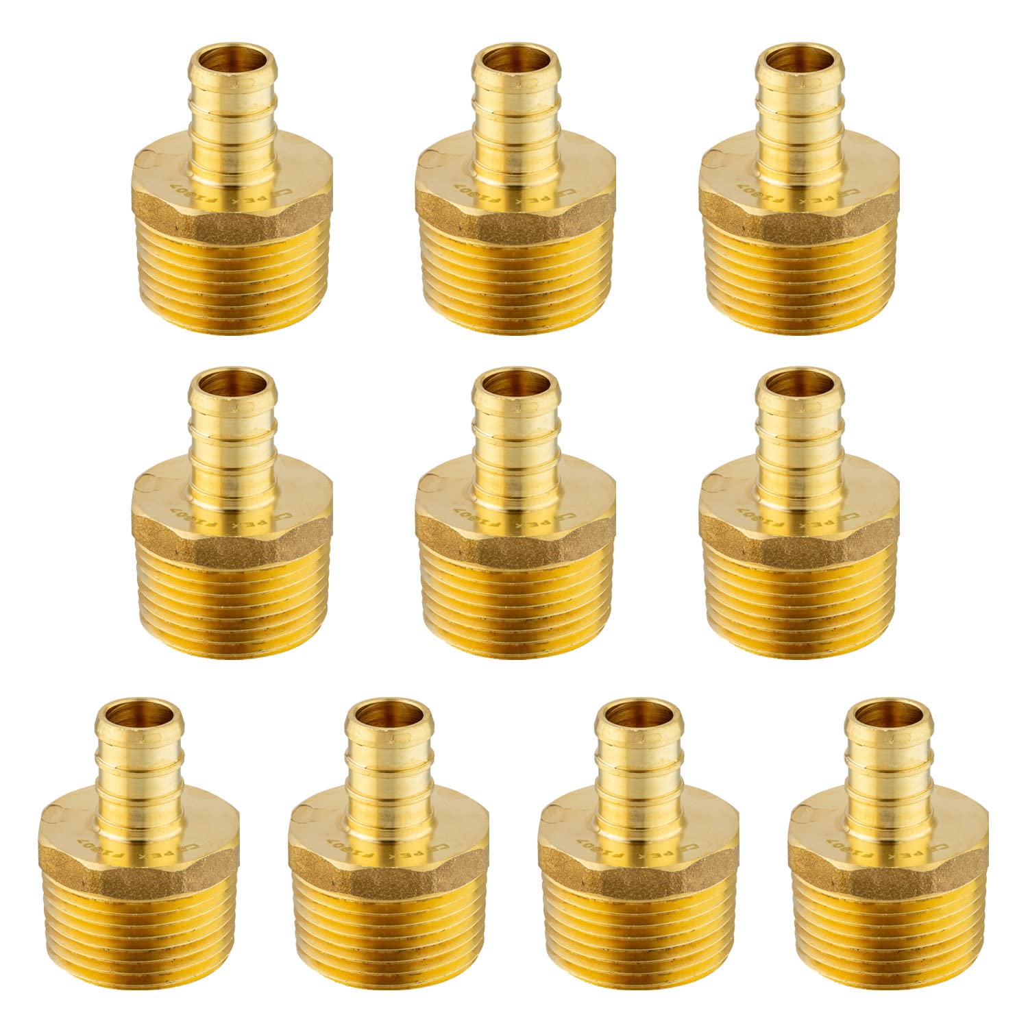 Raccordi Idraulici Ottone Efield Set Di 5 Adattatori Filettati Efield – PEX Maschio X NPT In Ottone Senza Piombo Peseux 7001 - Foto 10