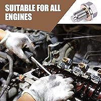 Vista 5 de 1 PC Tuerca de Drenaje de Aceite para Coche, Tapón de Drenaje de Aceite a Prueba de Fugas, Tornillo de Drenaje de Aceite con Junta de Cáscara