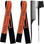 XConstellation Hairband - Lace Melting Elastic Band for Wigs and Baby Hair, 2 PCS, OrangeLove