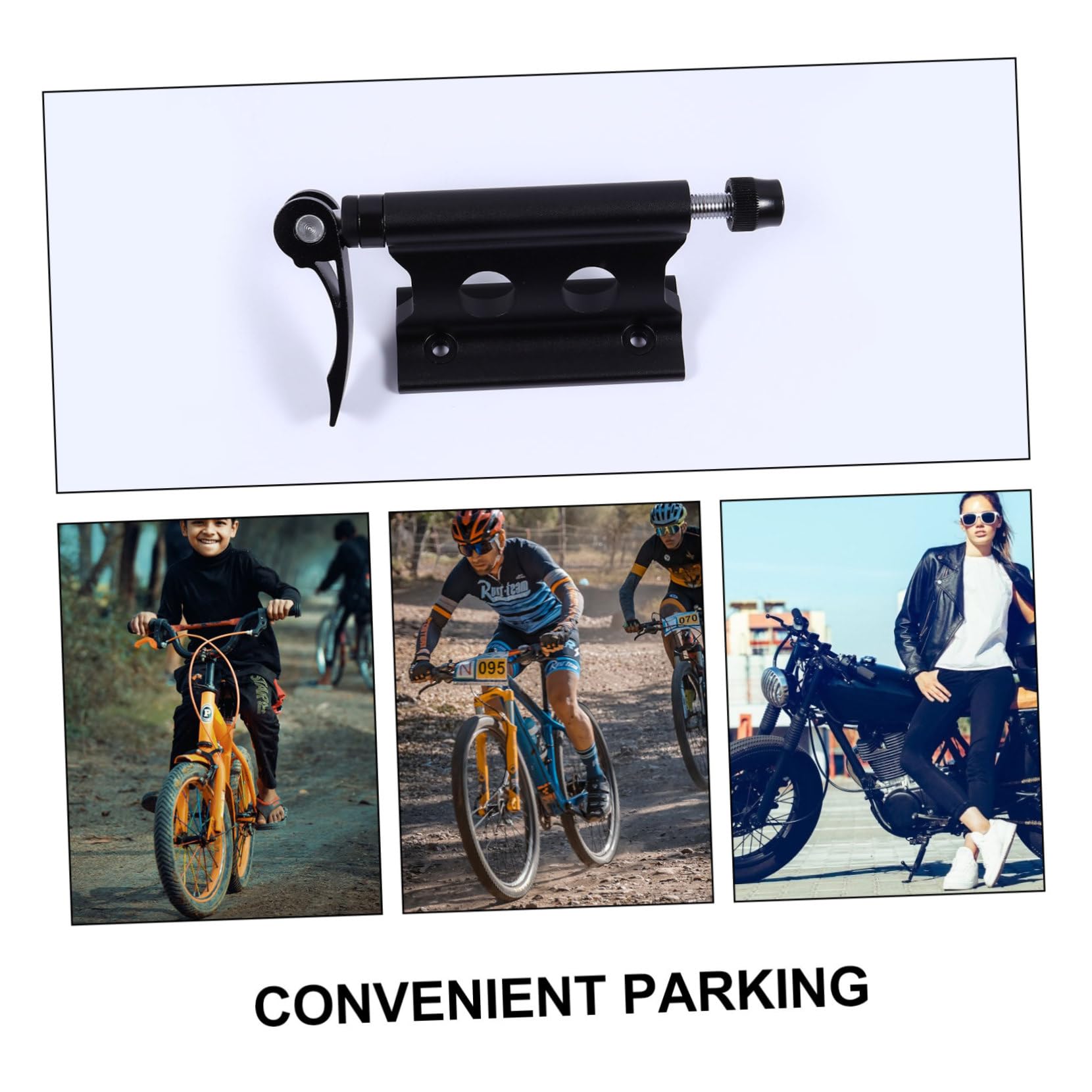 COOLHIYA Fork Mount Quick Release Aluminum Alloy Bike Carrier for Truck Bed Lightweight Sturdy Luggage Rack Easy Installation Detach for Multiple Vehicle Types