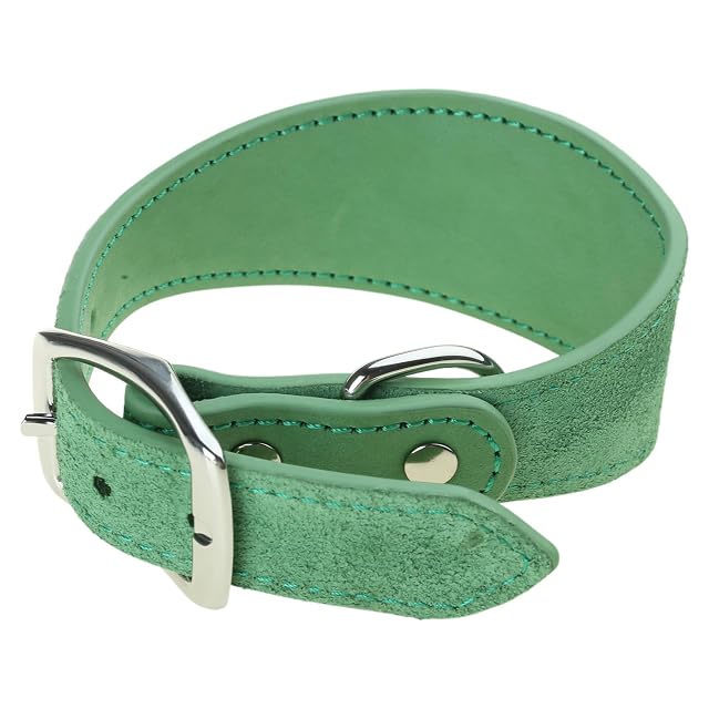 Foto 6 de 8 de Collar ajustable para perros, collares anchos de cuero para perros grandes, galgos italianos