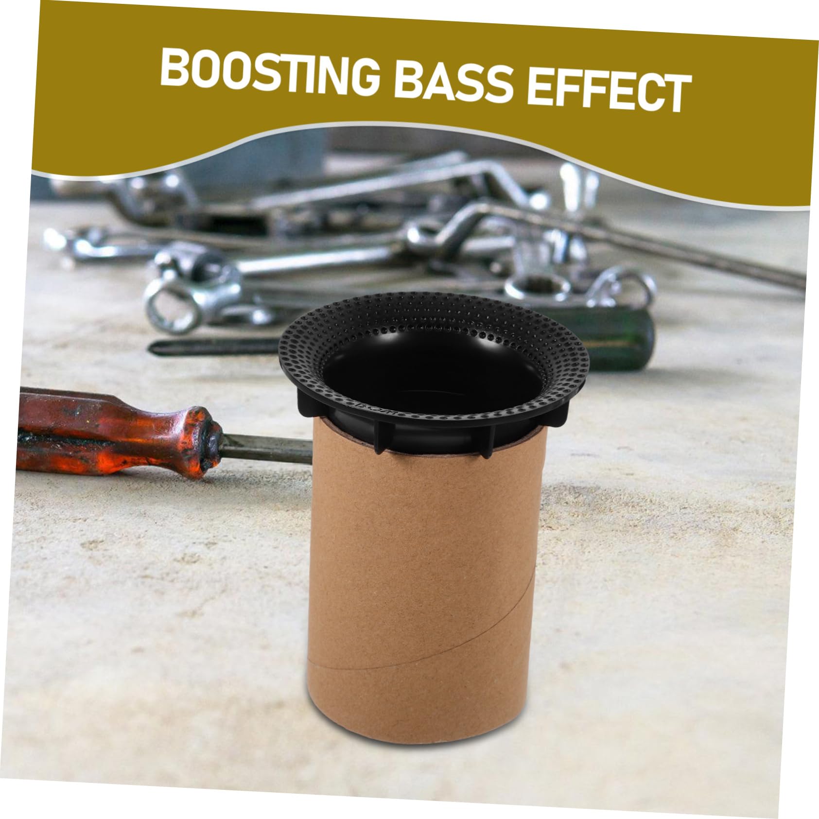 Mikikit Speaker Cabinet Port Speaker Port Tube Easy Installation Unique Exhaust Vent Design Heat Dissipation