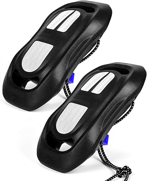 OCEANBROAD Boat Fenders for Docking, EVA Pontoon Bumpers with Locking Rope | Easy to Install Bumper for Docking, Ideal for Pontoon, Bass, Jet Ski and Fishing Boats, Marine-Grade Foam for Hull Protection