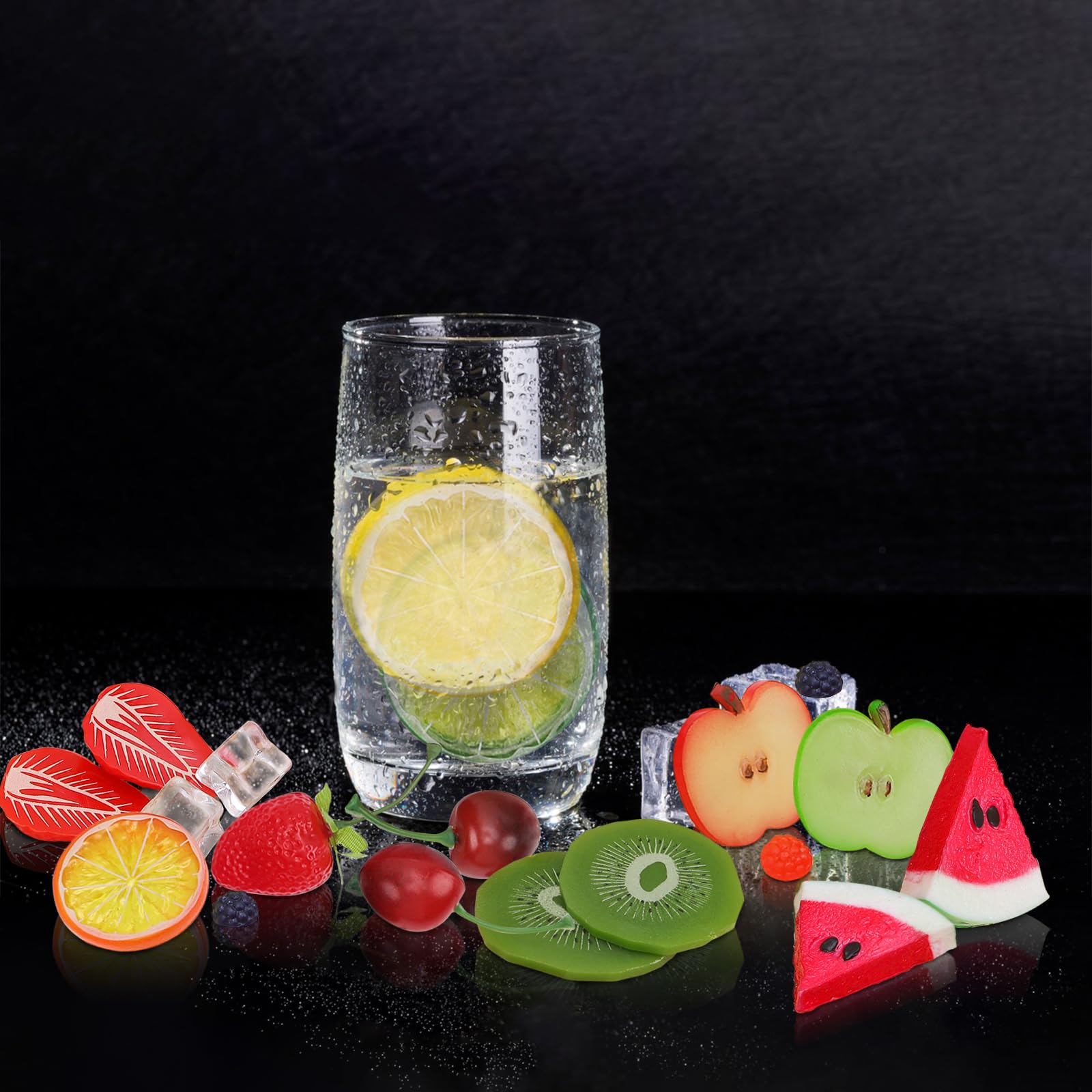 Amazon.com: Gresorth 135 Pcs Fake Fruit Slice Artificial Ice Lemon