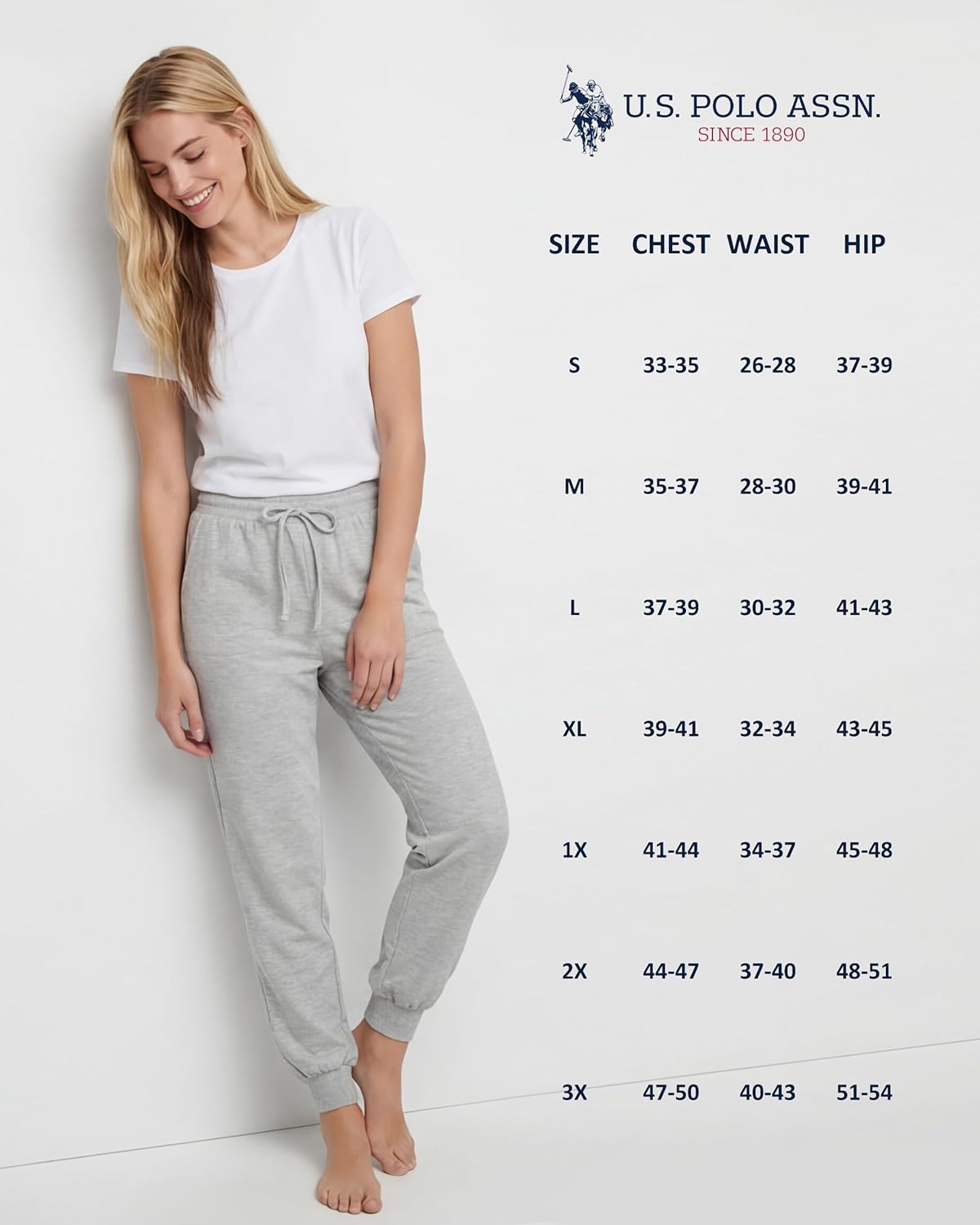 U.S. Polo Assn. Women's Jogger Sweatpants, Fleece-Backed, Pockets Valentines Gifts for Her - Image 6