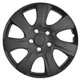 BDK Matte Black Hubcaps Wheel Covers for (2006-2014) Toyota Camry 16 Inch Hubcaps Set of 4, Snap-on Direct OEM Replacement for Toyota Camry Hubcaps 16 Inch Wheel Covers Impact-Resistant Durable