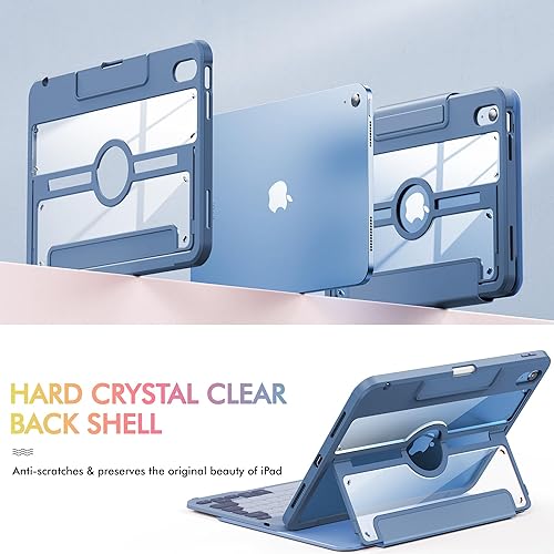 Miniatura 5 de INFILAND Funda de teclado para iPad de 10 generación (10.9 pulgadas 2022), cubierta trasera ultra clara retroiluminación de 7 colores Teclado