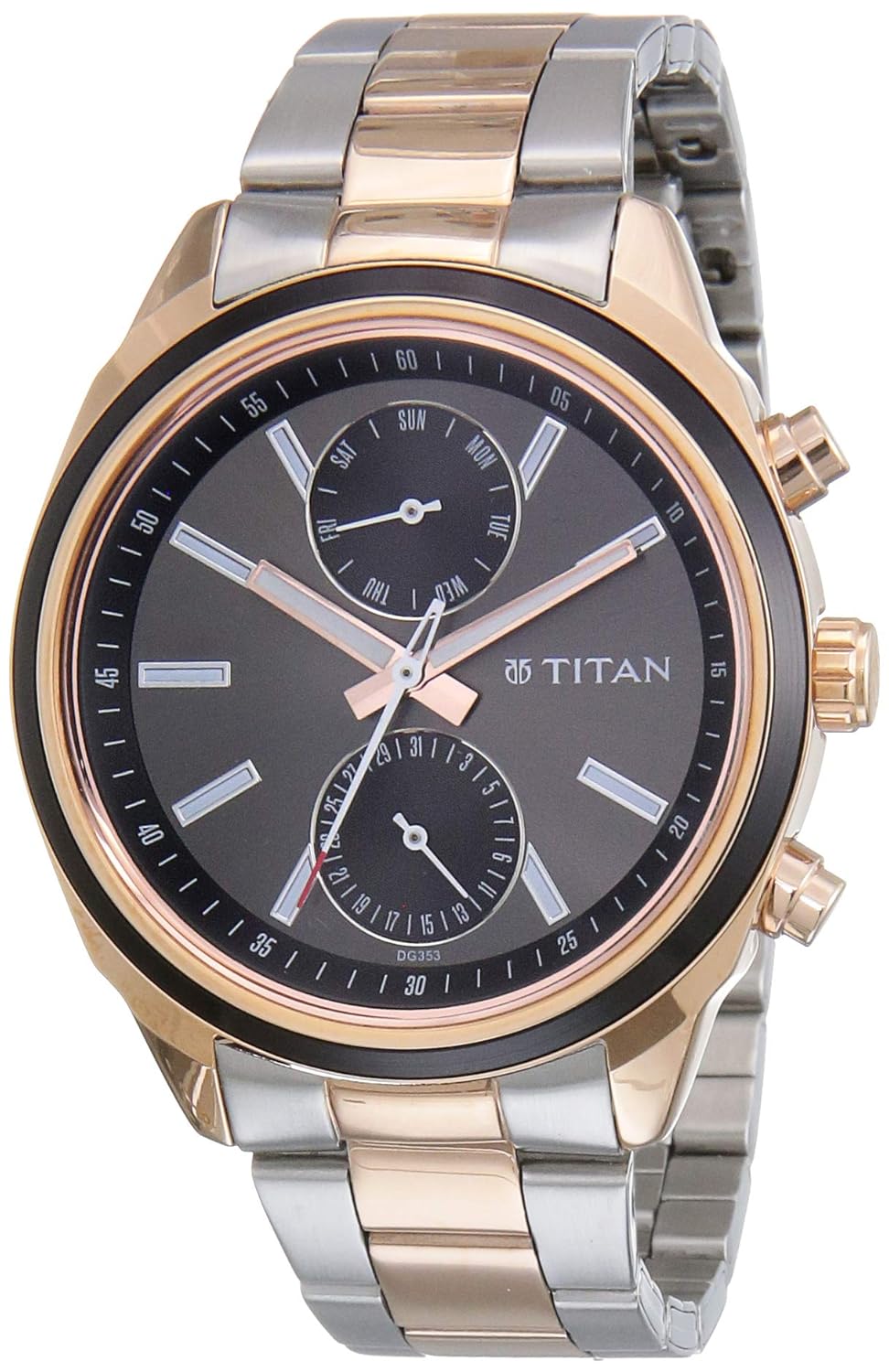 Titan Silver White Dial Analog Watch For Men NR1733KM03 Amazon.in