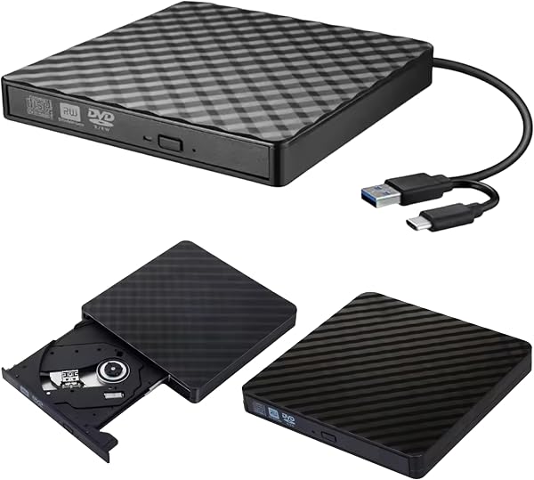 CD-R/DVD-ROM/RW Lettore CD esterno USB 3.0 Lettore portatile Plug & Play - 2