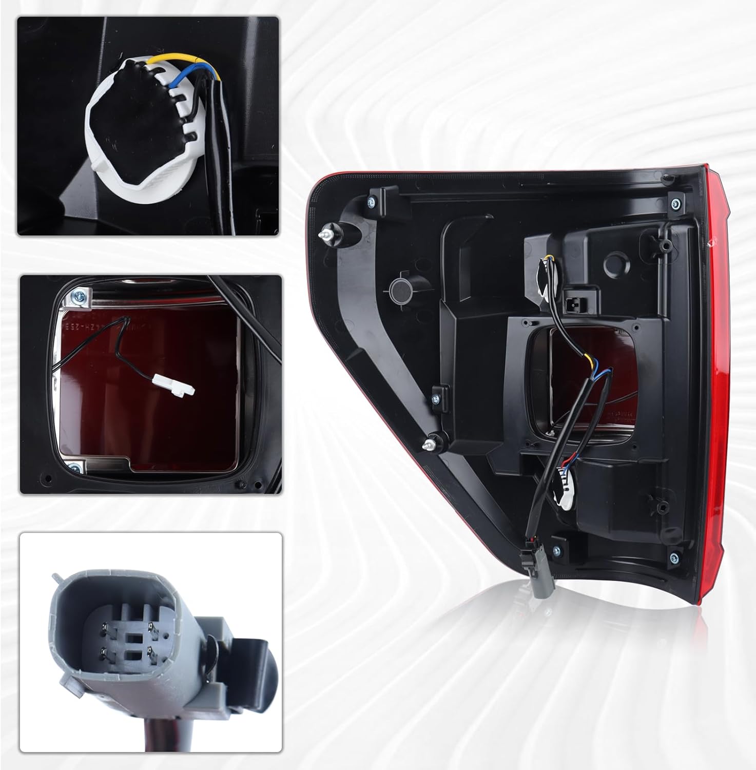 LED Halogen Tail Light Rear Lamp Assembly w/Blind Spot (Module NOT Included) Compatible for 2021 2022 2023 Ford F150 F-150 XLT Right Passenger Side ML-3Z13-404-C