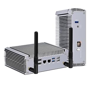 Micro Firewall Appliance Ryzen 5 4500U Fanless Mini PC Dual LAN Ports Support AES-NI Barebone Router PC 3