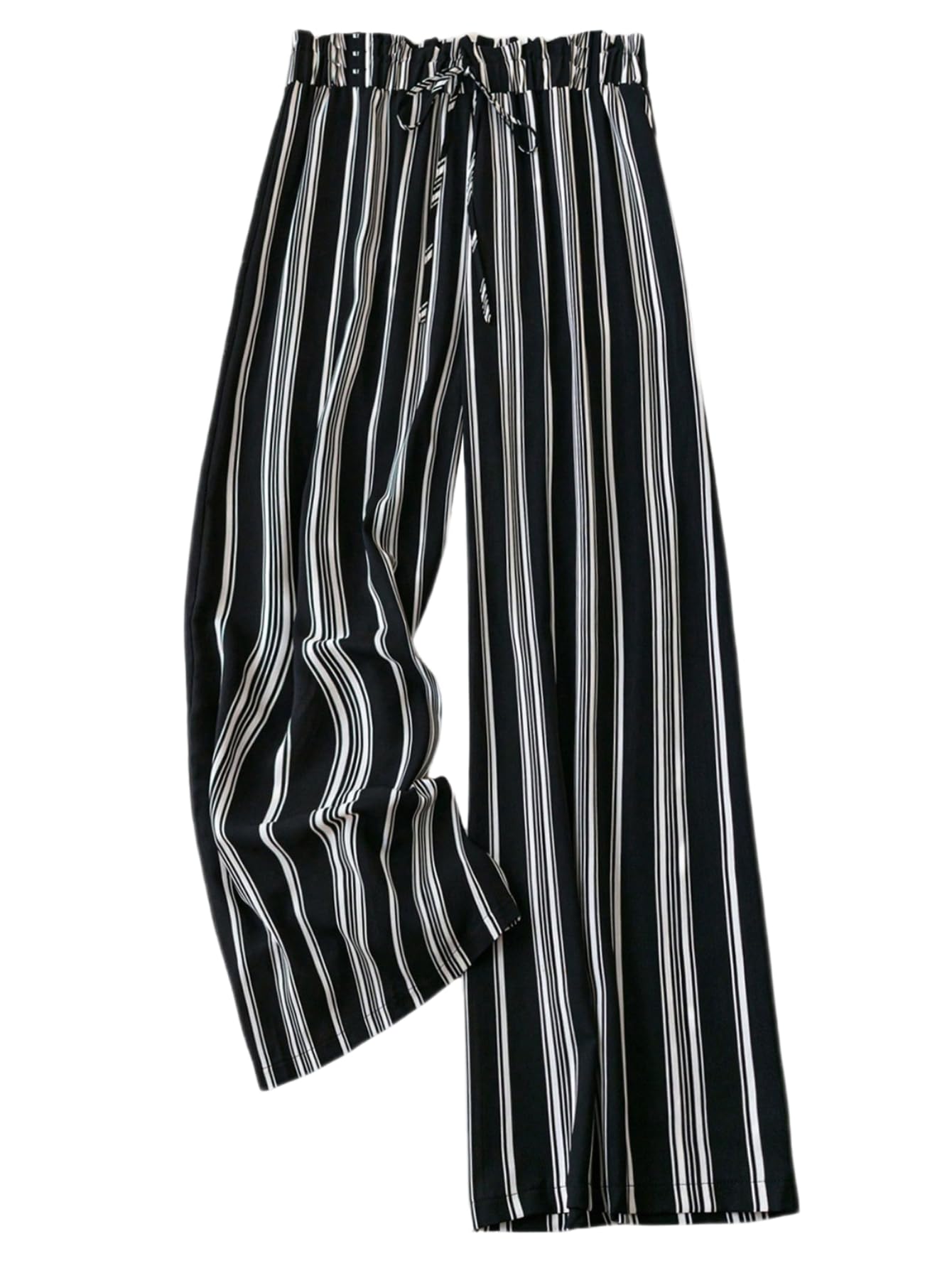Floerns Womens Plus Size Wide Leg Baggy Pants High Waisted Business Casual Trousers