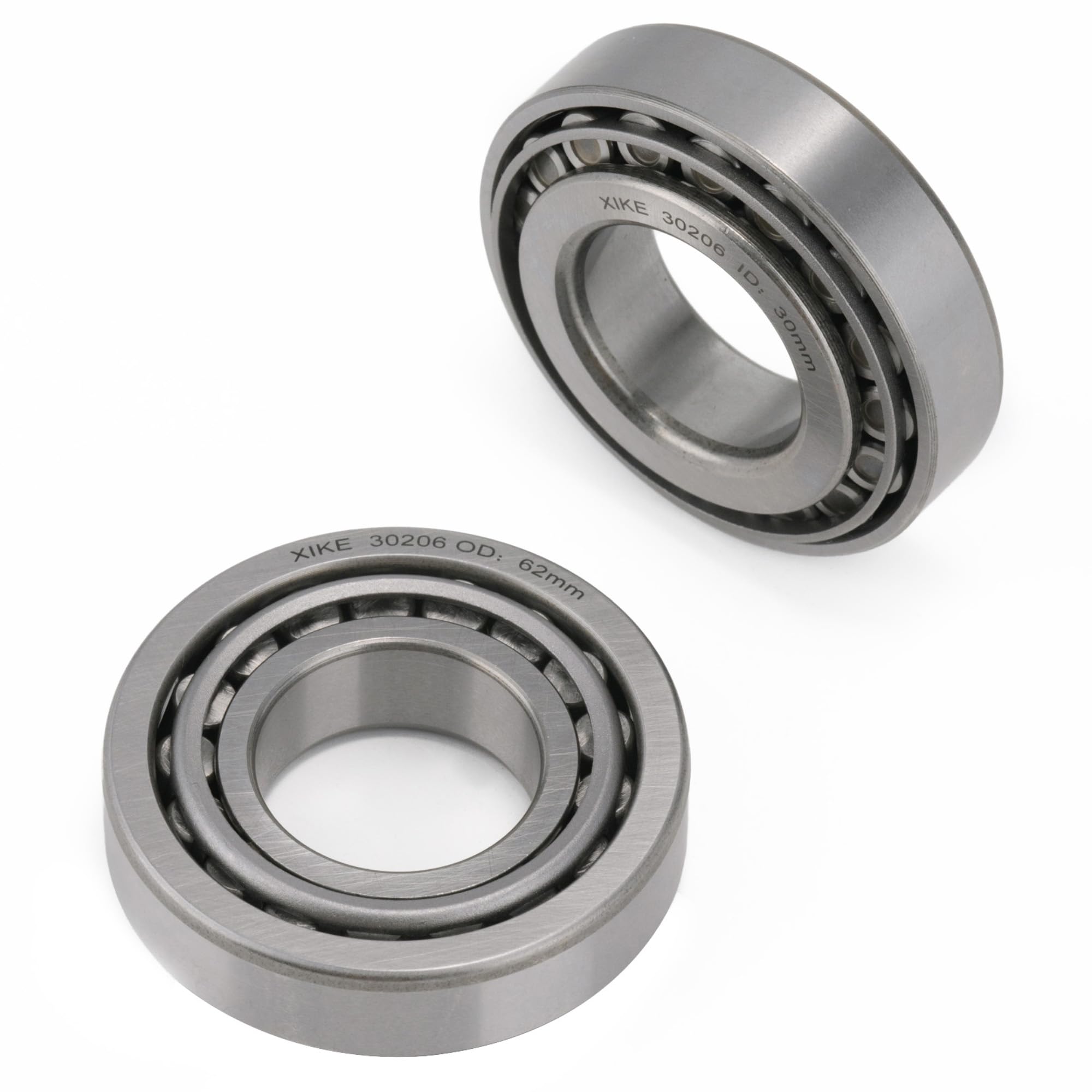 XiKe 2 pièces 30206 Taille 30x62x17.25mm Roulements à rouleaux coniques, pour ATV｜Voiture｜Camion｜Roue de remorque｜Transmission｜Moteur etc.