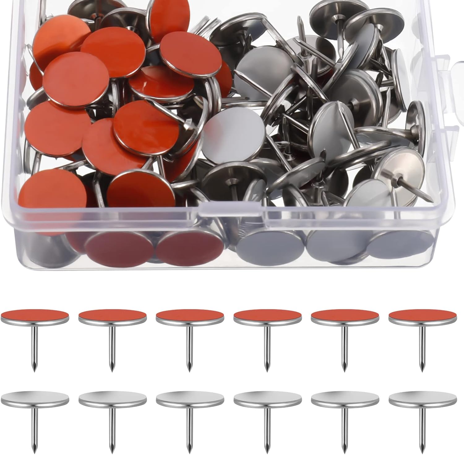 100 Pack Reflective Tacks Trail Marking Tacks, Glow Tacks